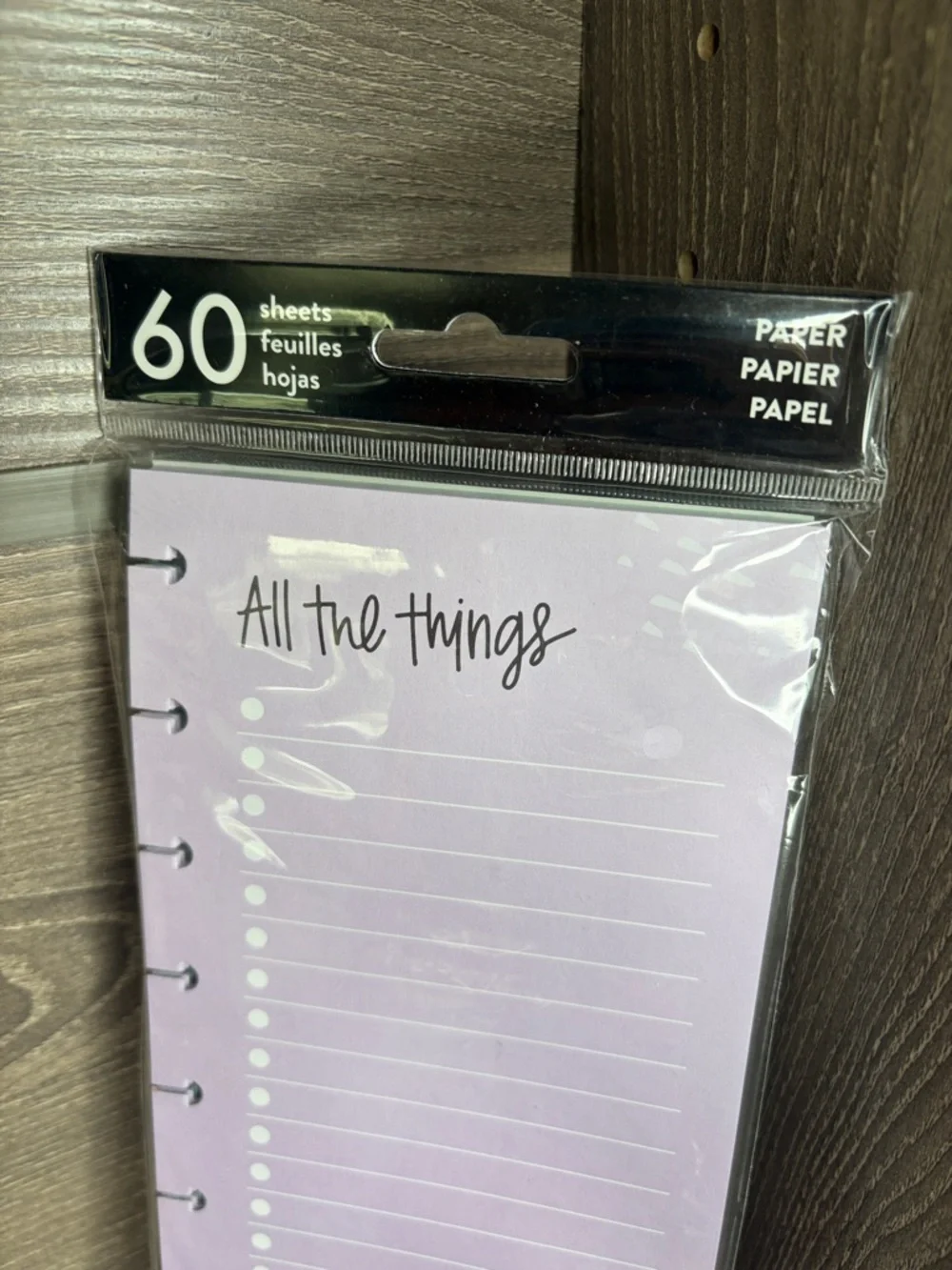 ❤️$8 NWT The Happy Planner Assorted Half Sheet Big Filler Paper 60 Sheets